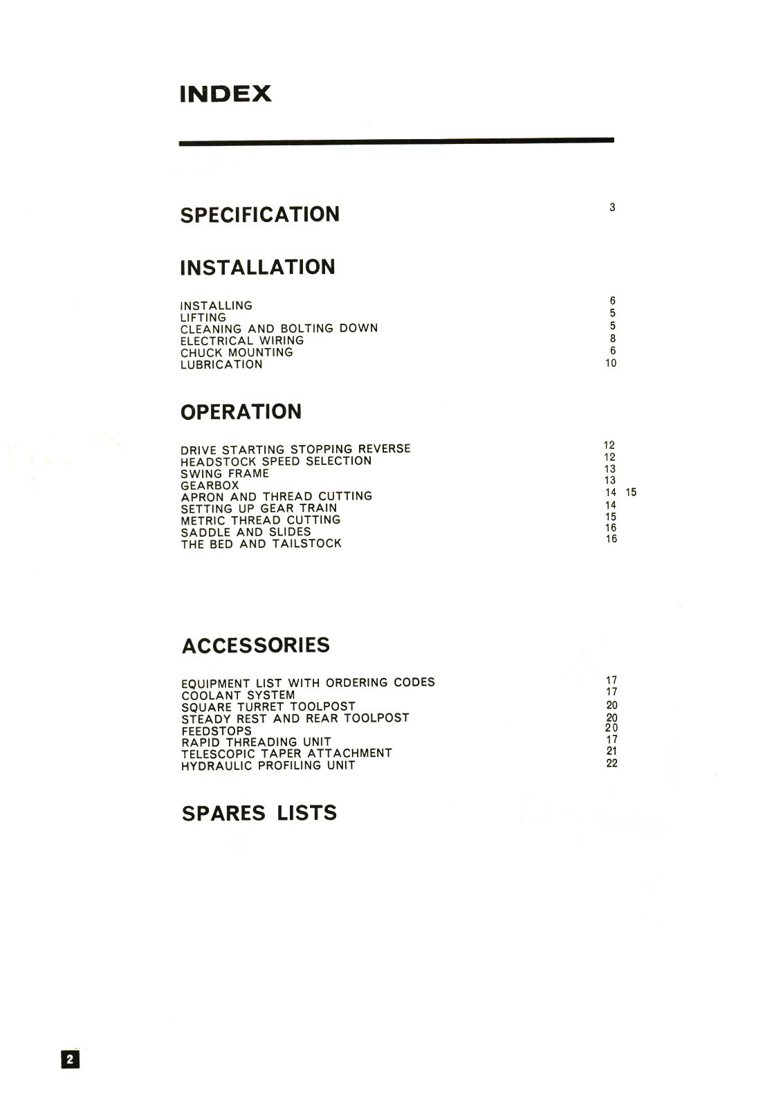Clausing Colchester 15″ Lathe 15×30 15×48 Gap Bed Instruct & Parts Manual #1362