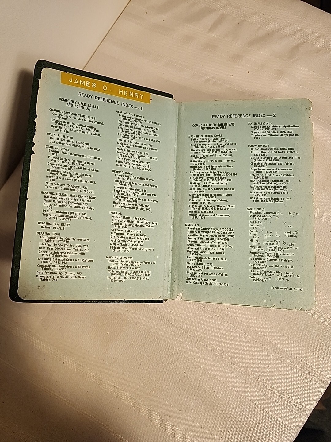 Machinery Handbook Eighteenth Edition Second Printing 1969 Industrial Press Inc