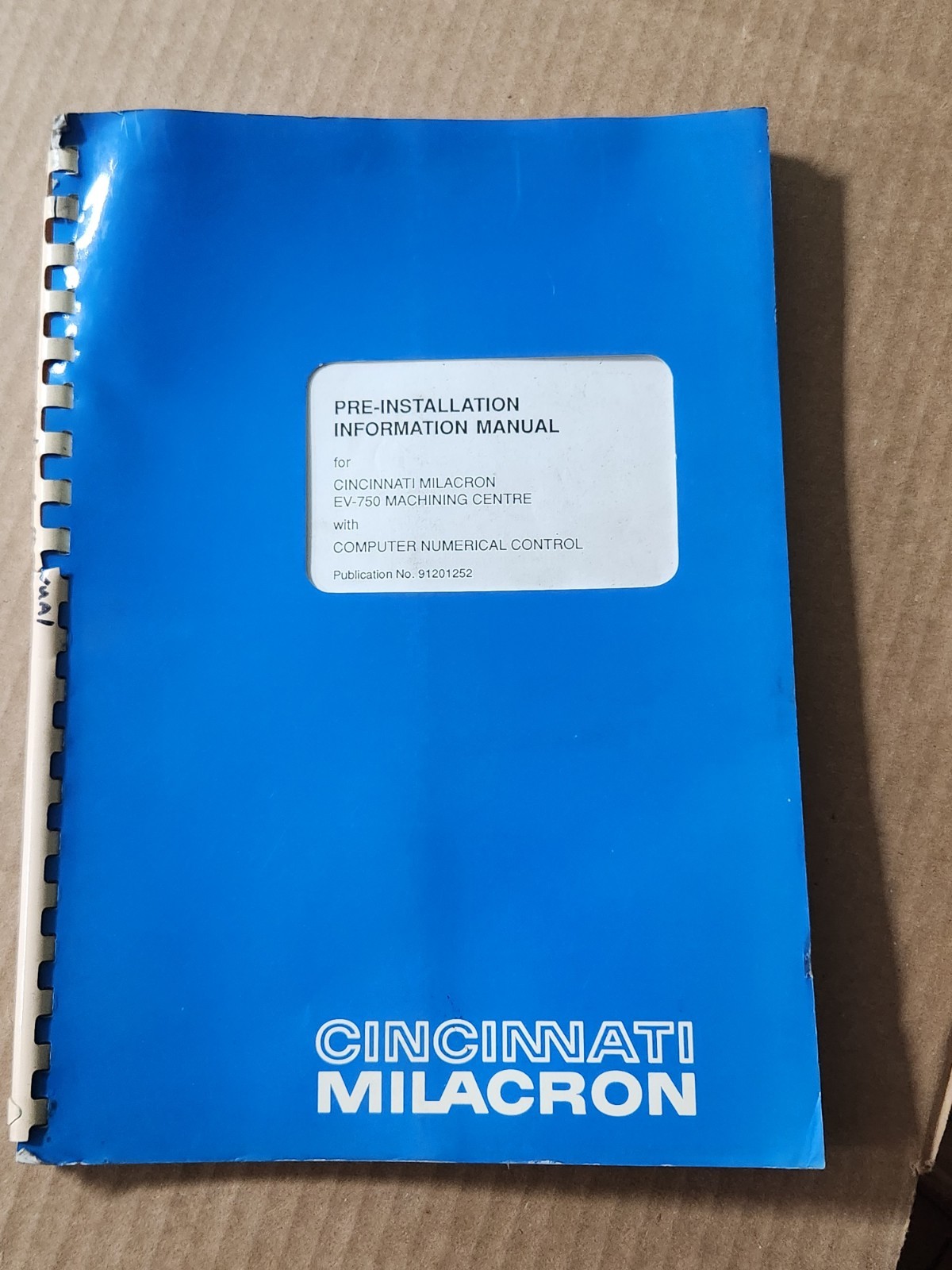 Original Cincinnati Milacron Electronic Tool Gage Service And Operating Manual