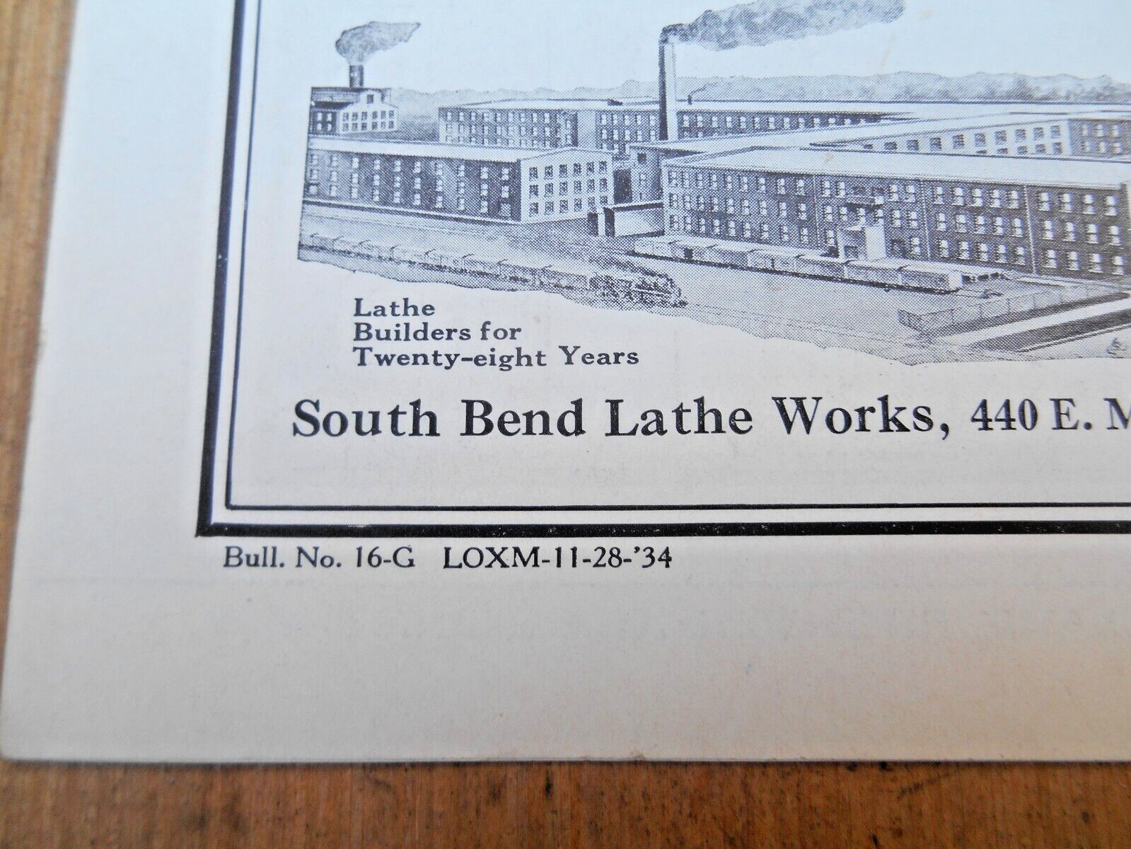 SOUTH BEND LATHE , “THE MOTOR SERVICE MACHINE SHOP ” 1934 , 15 PGS.