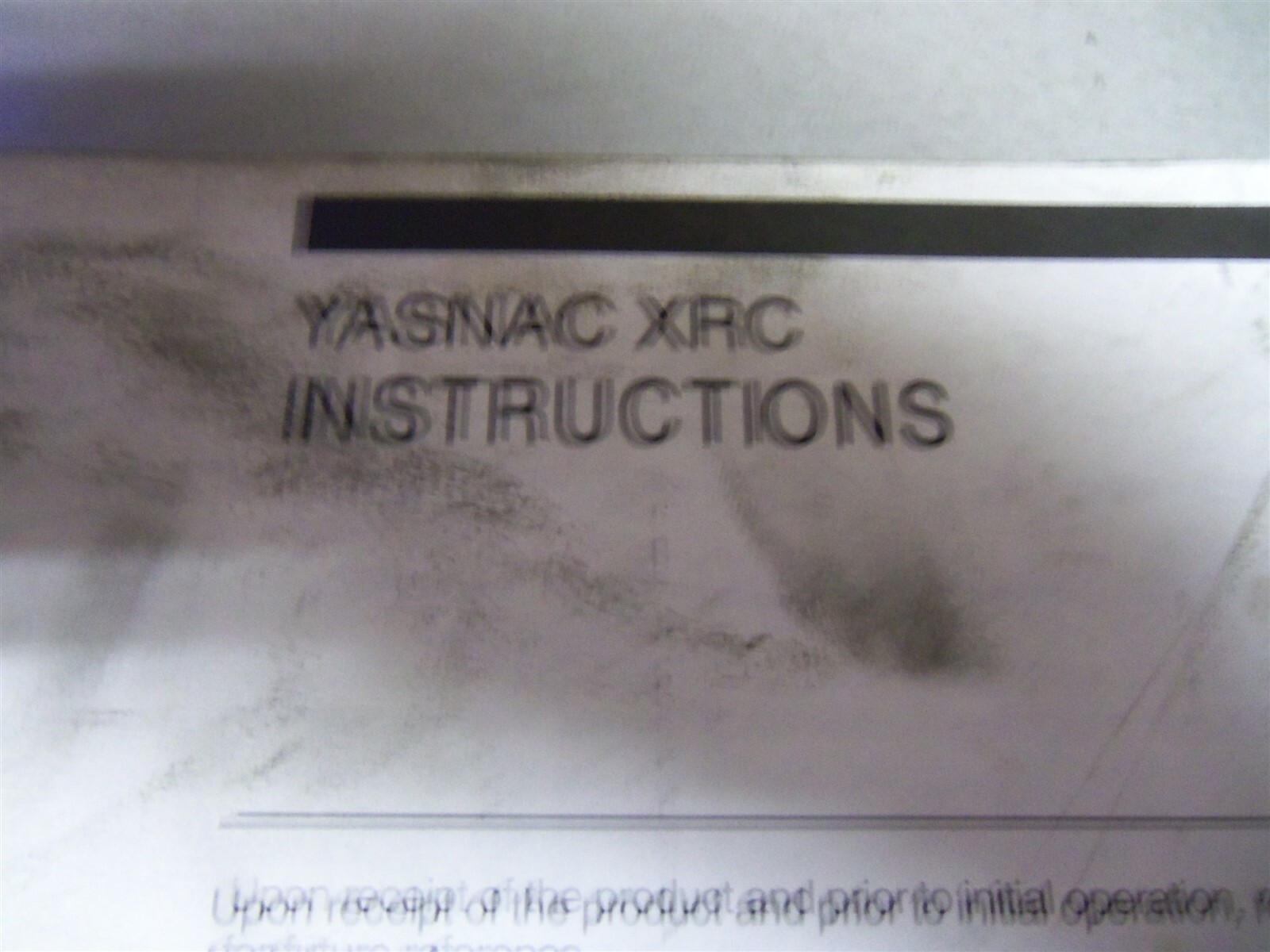 Yaskawa Yasnac XRC Instruction Manual RE-CTO-A203 #205 *FREE SHIPPING*