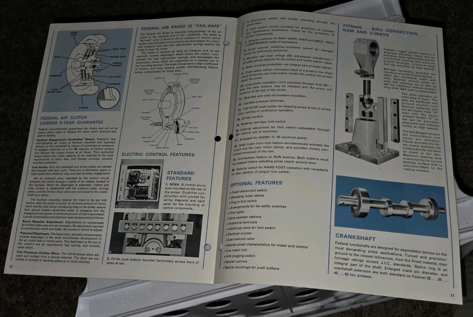 FEDERAL HEAVY DUTY PRESSES 60 32 45 22 CATALOG BROCHURE BOOKLET FLYER Elkhart In
