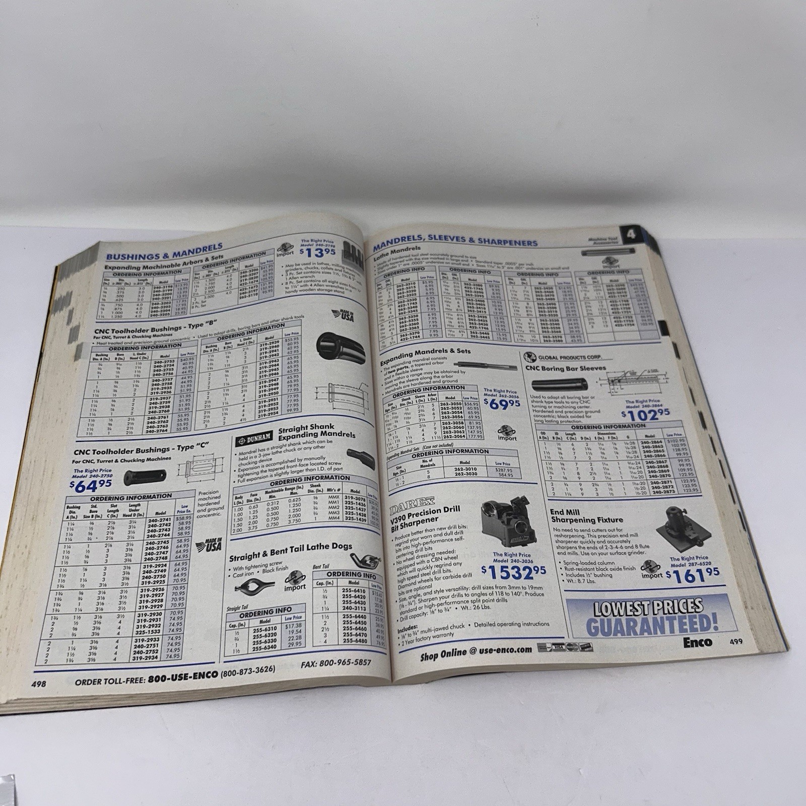 Enco 2009 Master Catalog Industrial Machine Tools Machinist Reference Book