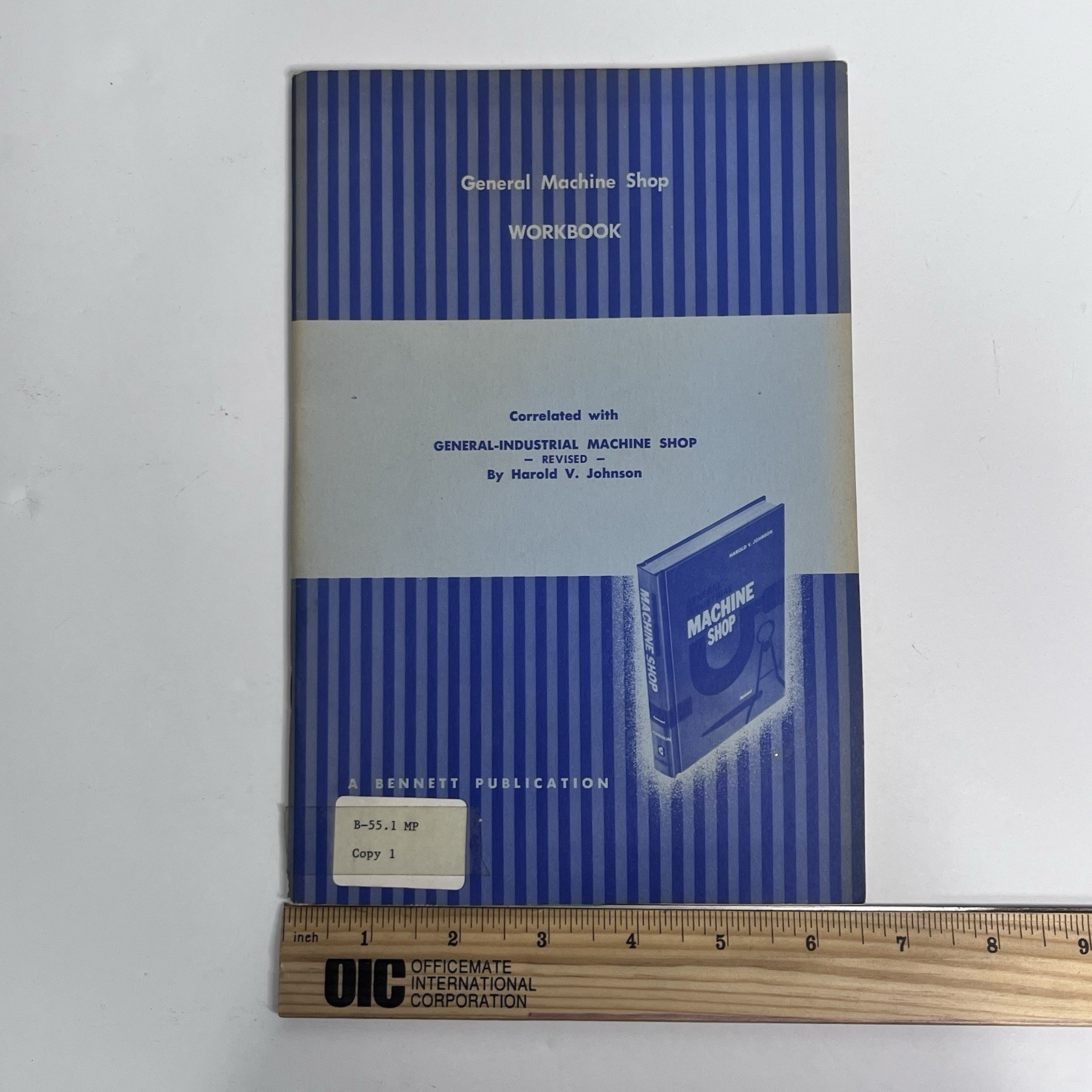 general machine shop workbook vtg 1970 general industrial machine shop ephemera