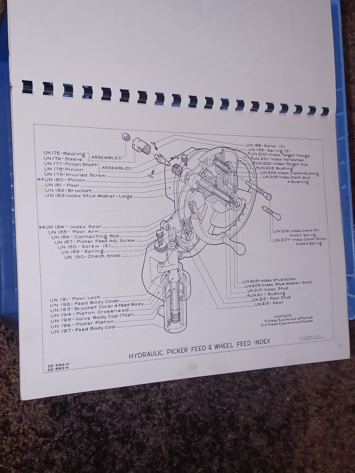 NORTON 12/14/16″ Type C Universal GRINDERS Parts Catalog Manual 1261-a Book