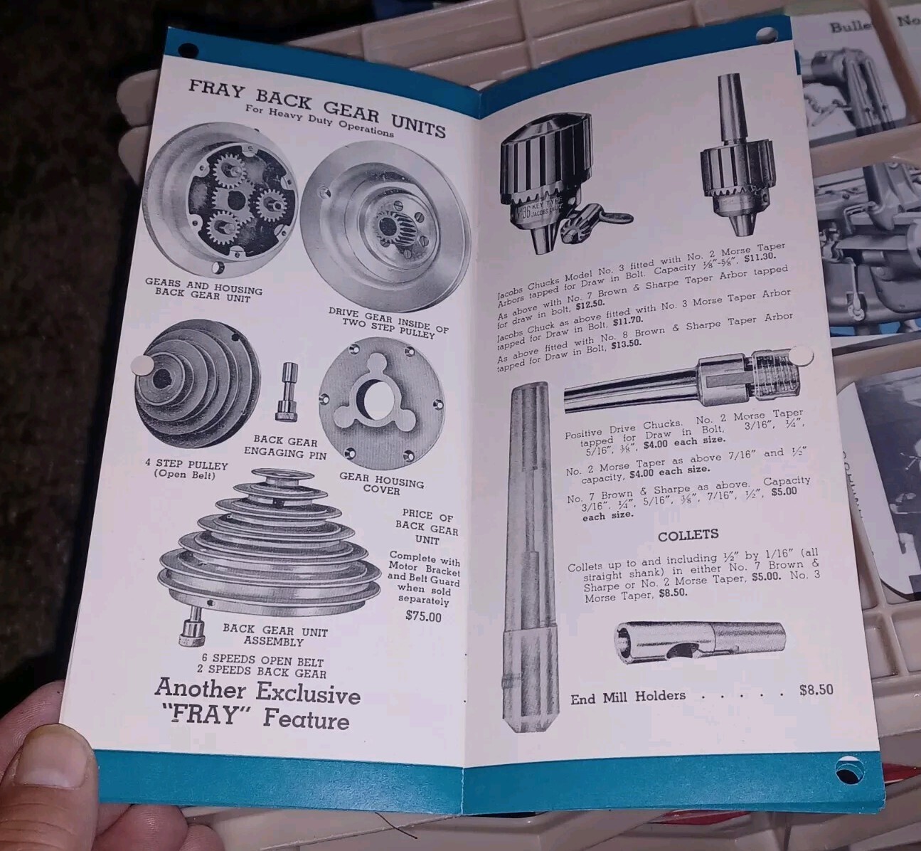 FRAY MACHINE TOOL COMPANY PRODUCTS PRICE LIST NO 15 CATALOG BOOK Milling & More