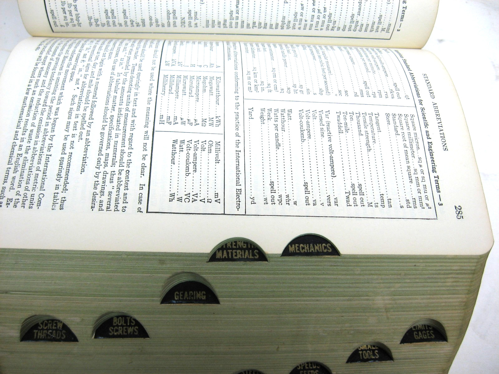 1954 Machinery’s Handbook, 15th Edition, Very Good Condition