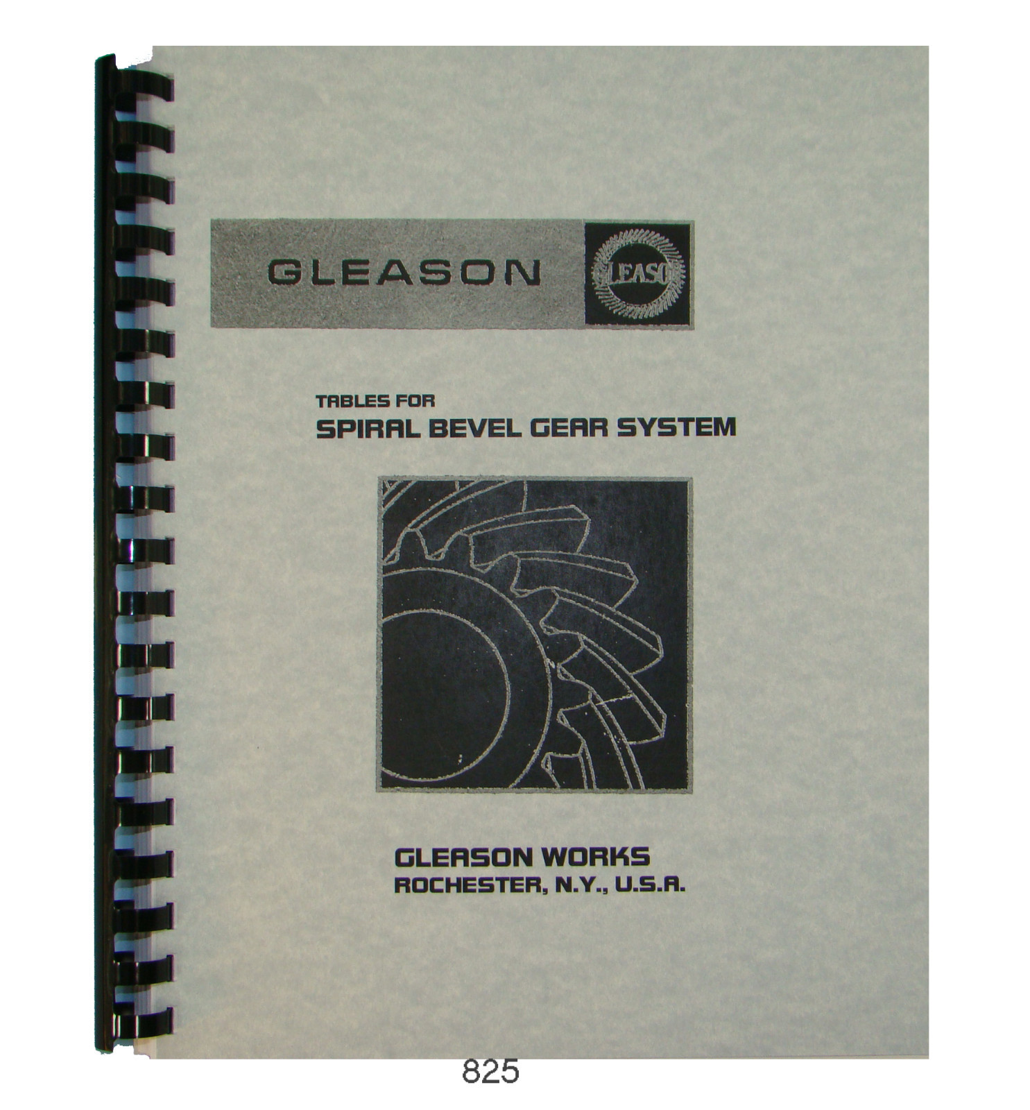 Gleason Tables for Spiral Bevel Gear System Design Manual #825