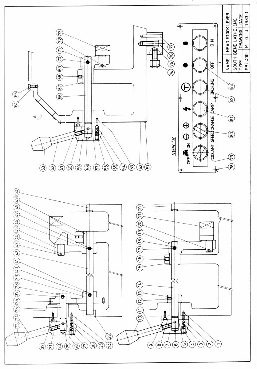 SOUTH BEND 15″ 16″ 400 Metal Lathe Operator Maintenance Service Part Manual 1619