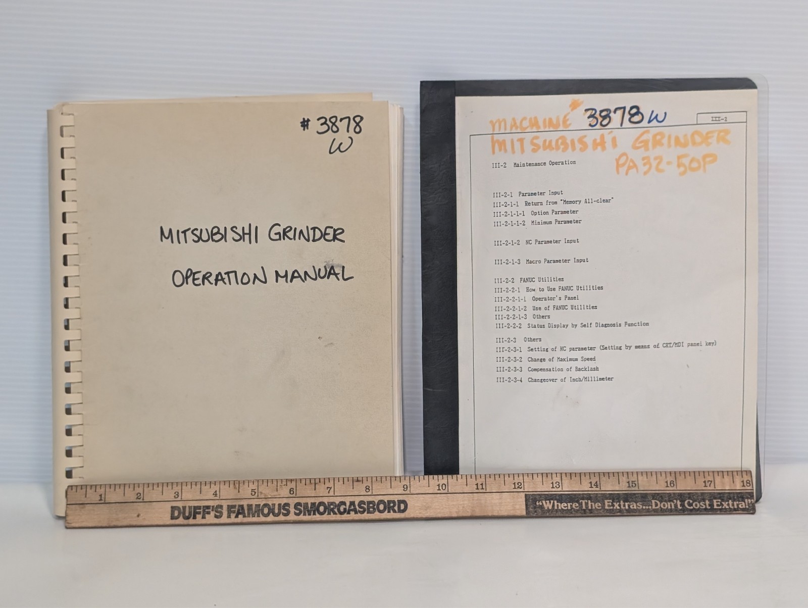 Mitsubishi PA32CNC Grinding Machine Harley Davidson Operation Manual PA32-50P