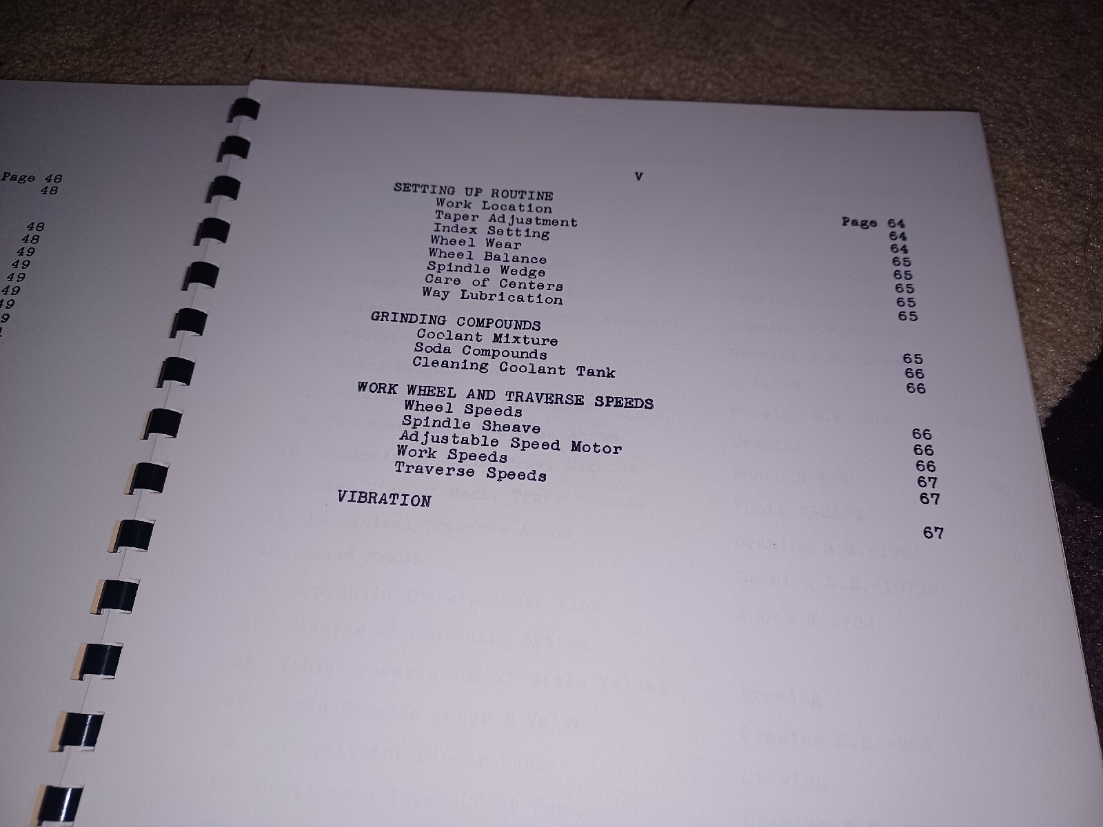 NORTON 14 16 18 Type C Cylindrical GRINDERS Instruction Parts Manual 1545-9 Book
