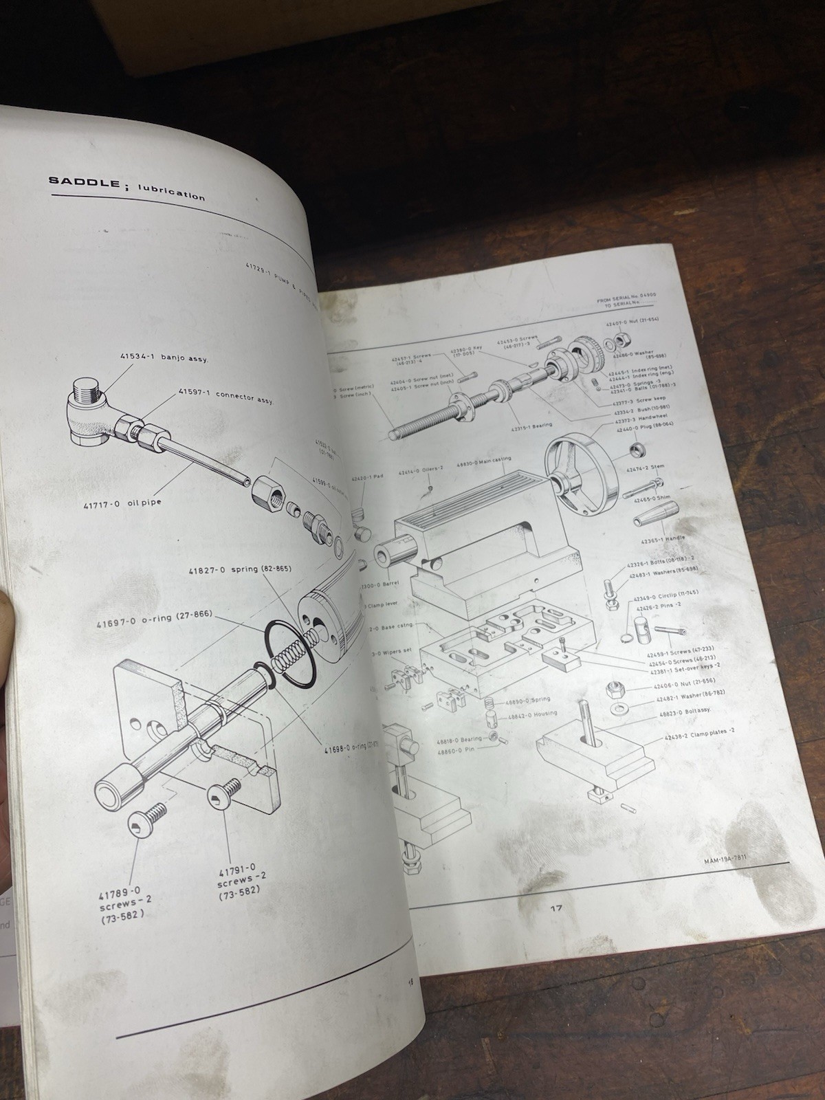 Clausing Colchester 21” Geared Head Lathes Instruction Parts Manual