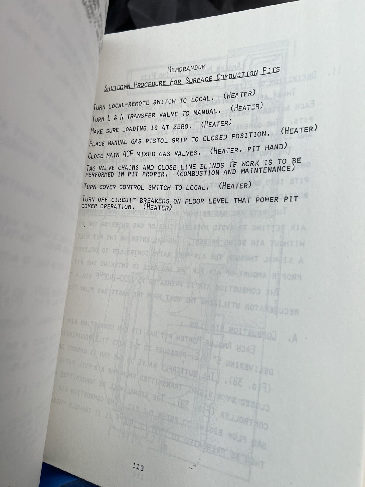 Bethlehem Steel Plant Handbook Soaking Pits Training Program Manual