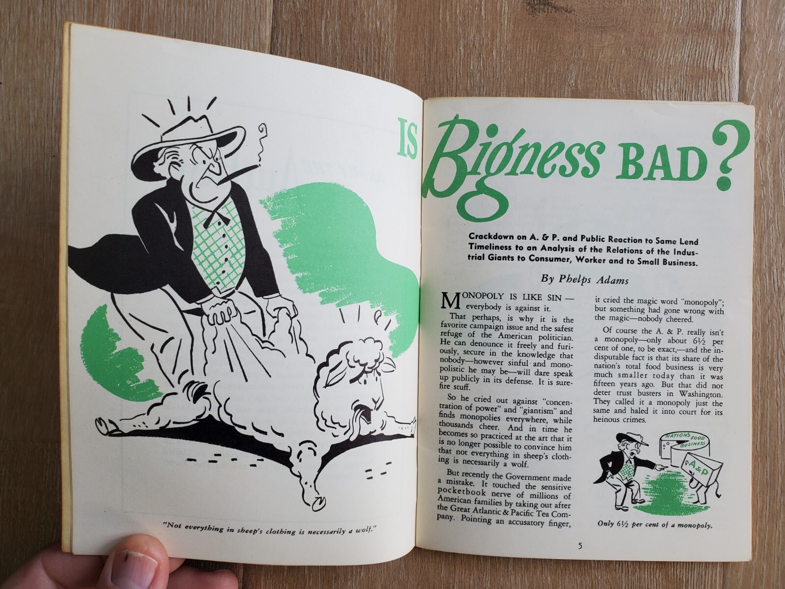 REPUBLIC STEEL CORPORATION Is Bigness Bad? Phelps Adams 1949 Lobby Booklet Ohio