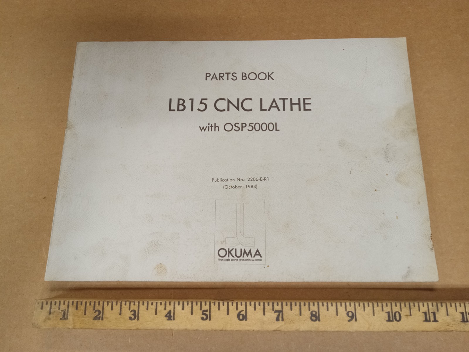 Okuma LB15 CNC Lathe with OSP5000L Parts Book, Pub. No. 2206-E-R1