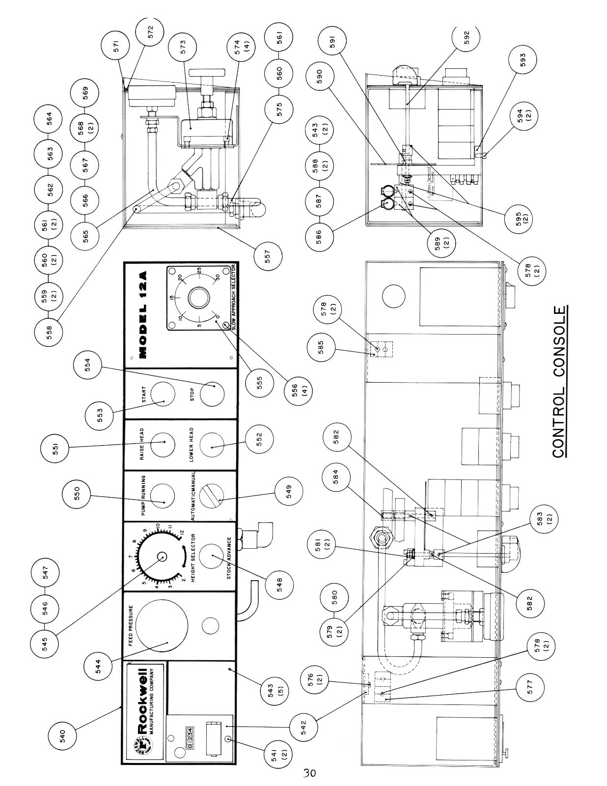 Rockwell Delta Horizontal Bandsaw 12A Electric Diagrams & Part List Manual #1943