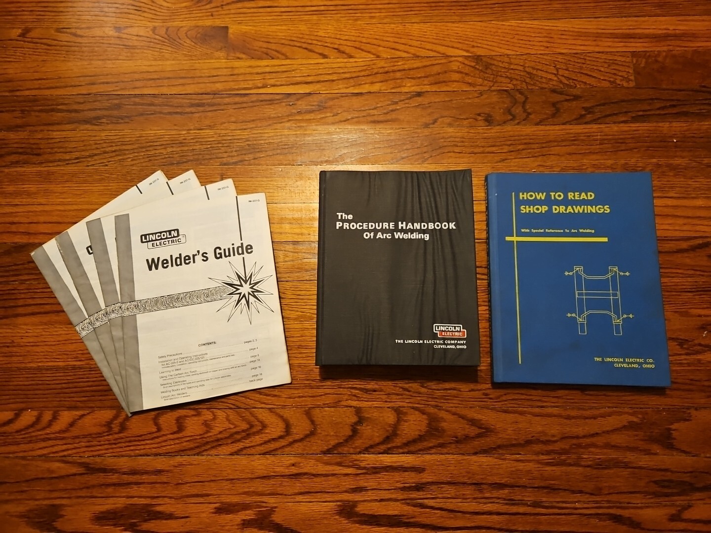 Lot of Welding Guide Books Procedure Handbook Arc Welding Shop Drawings