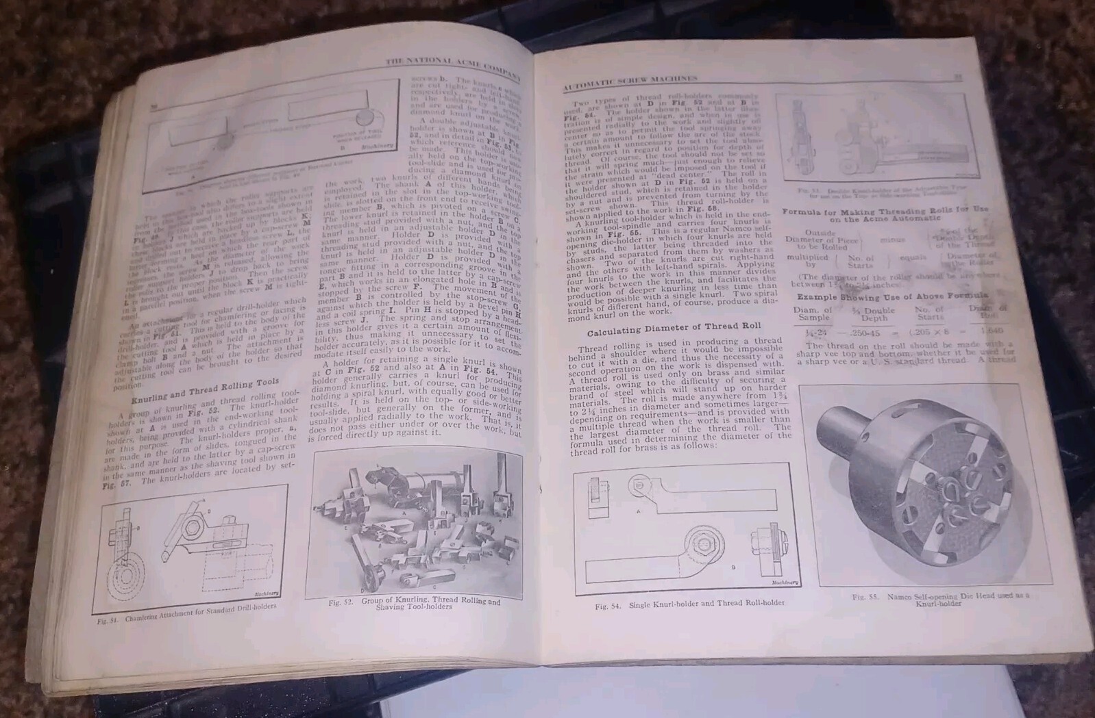 1912-1913 NAMCO National Acme Co AUTOMATIC MULTIPLE SPINDLE SCREW MACHINES BOOK