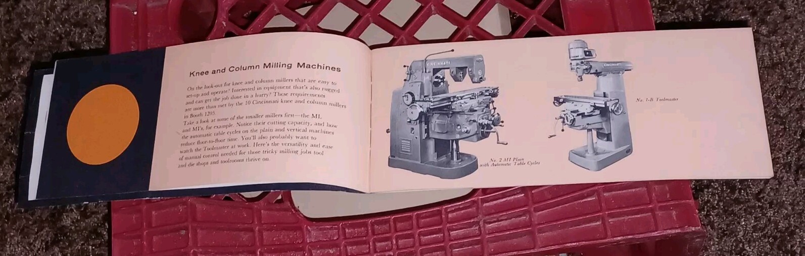 1955 Cincinnati Milling Machine Company Tool Show Exposition Sales Booth BOOK !