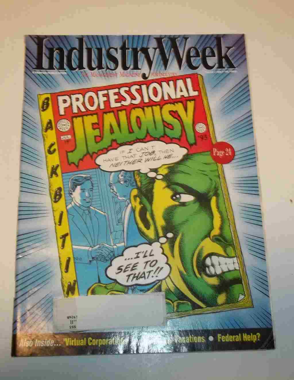 Industry Week magazine July 1993