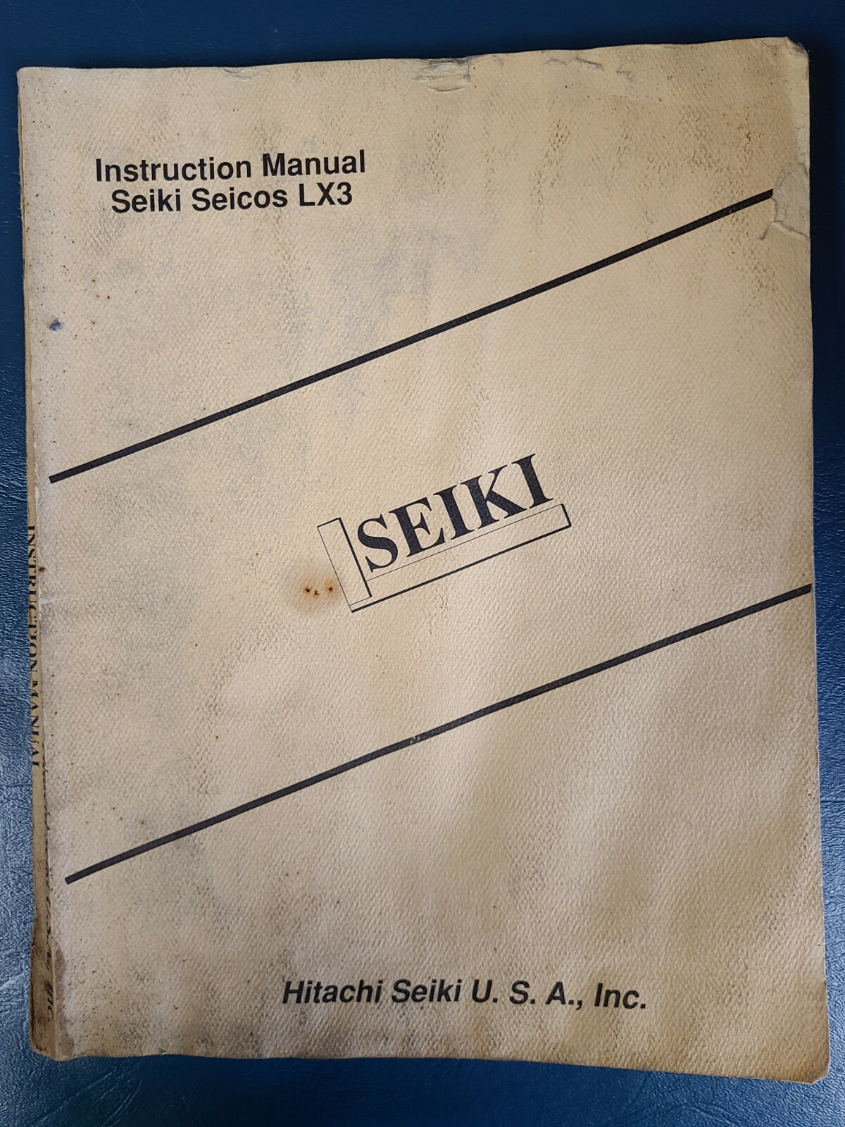 Hitachi Seiki Instruction Manual 15 20 23SII series Seiki-Seicos LX-3 ORIGINAL
