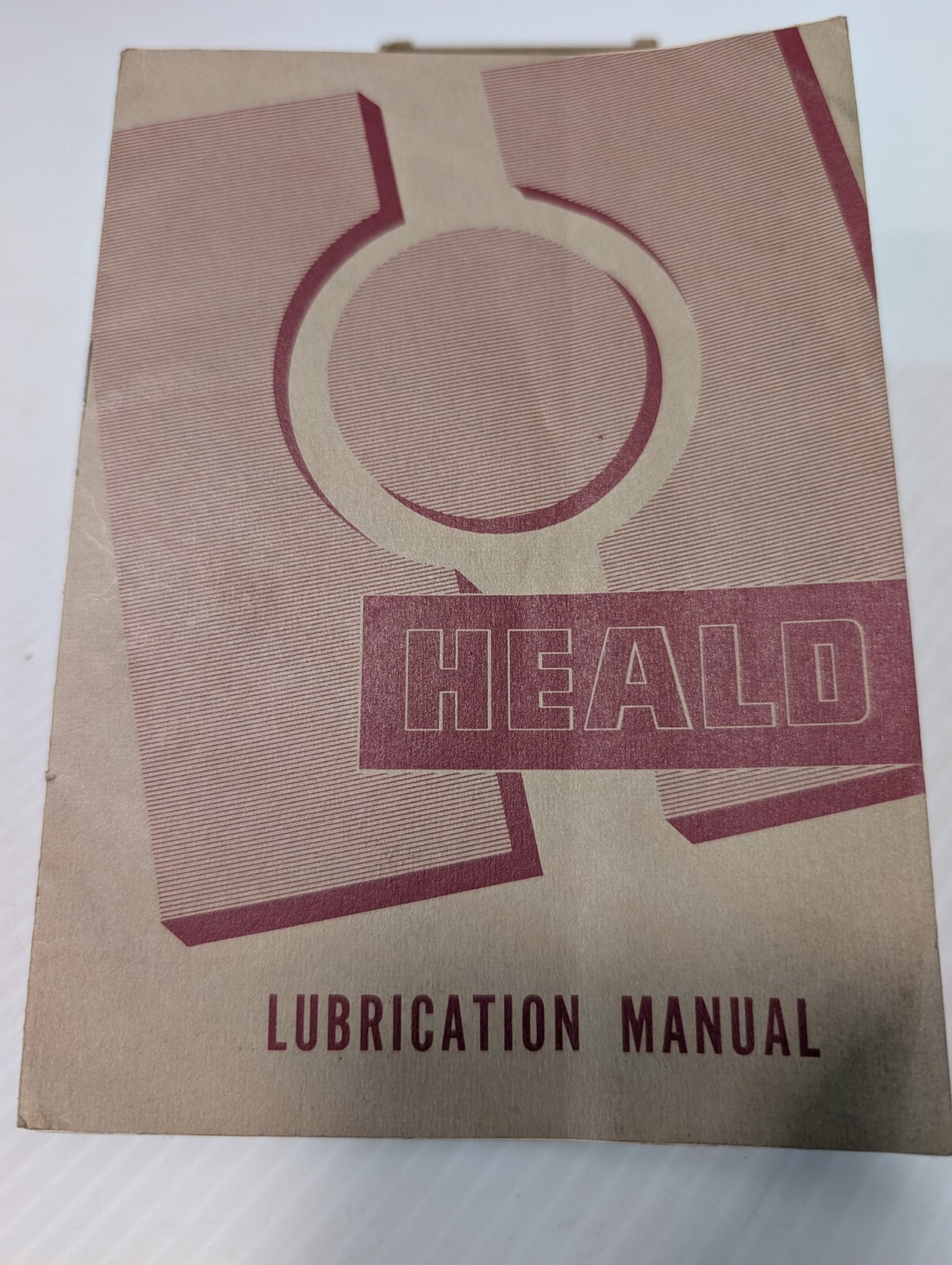 Vintage Heald Lubrication Manual Industrial Machinery Reference Material