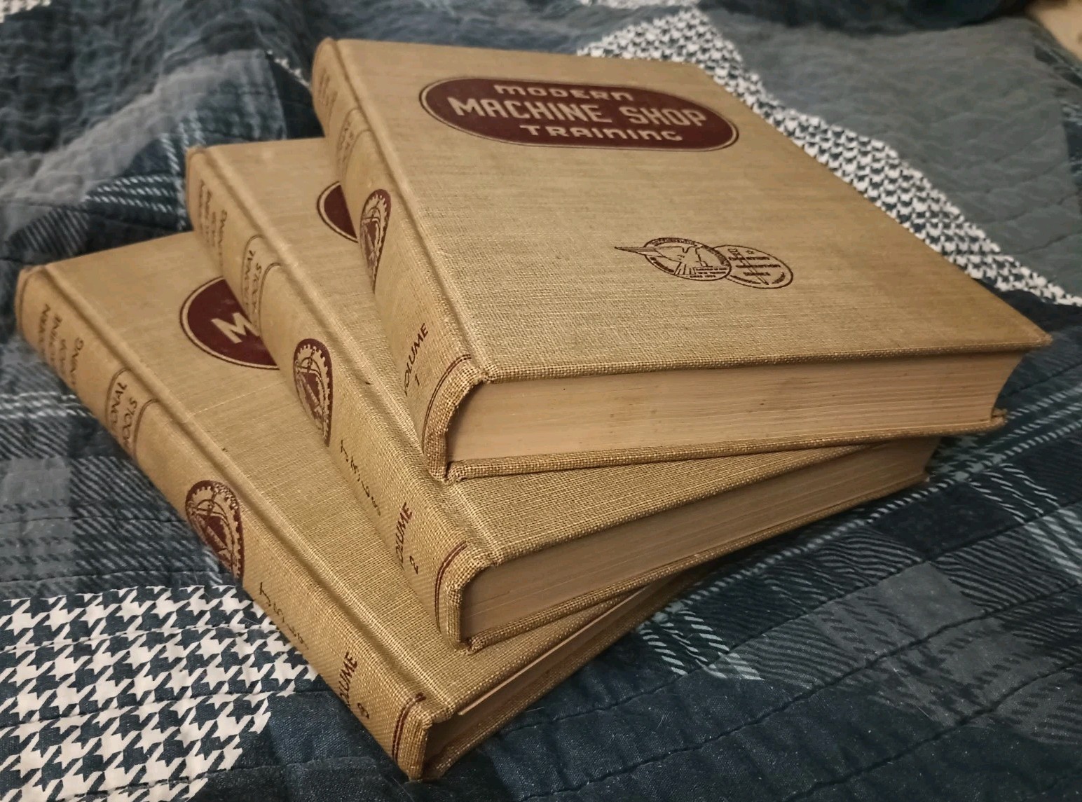 Modern Machine Shop Training National Schools Volumes 1-3 Set 1943 Hardcover