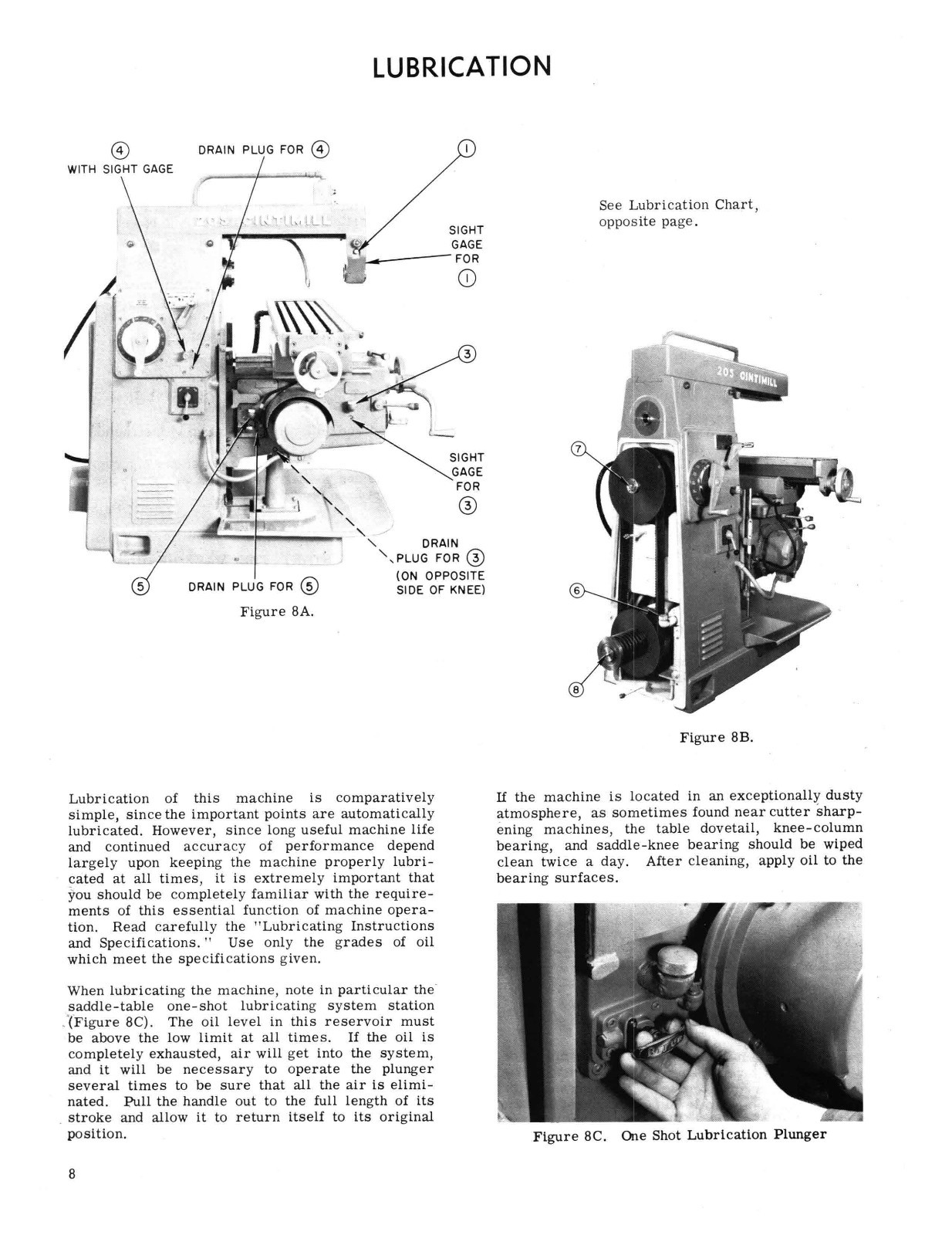 Cincinnati Cintimill 203-205 Model DH Instruction & Repair Parts Manual *489