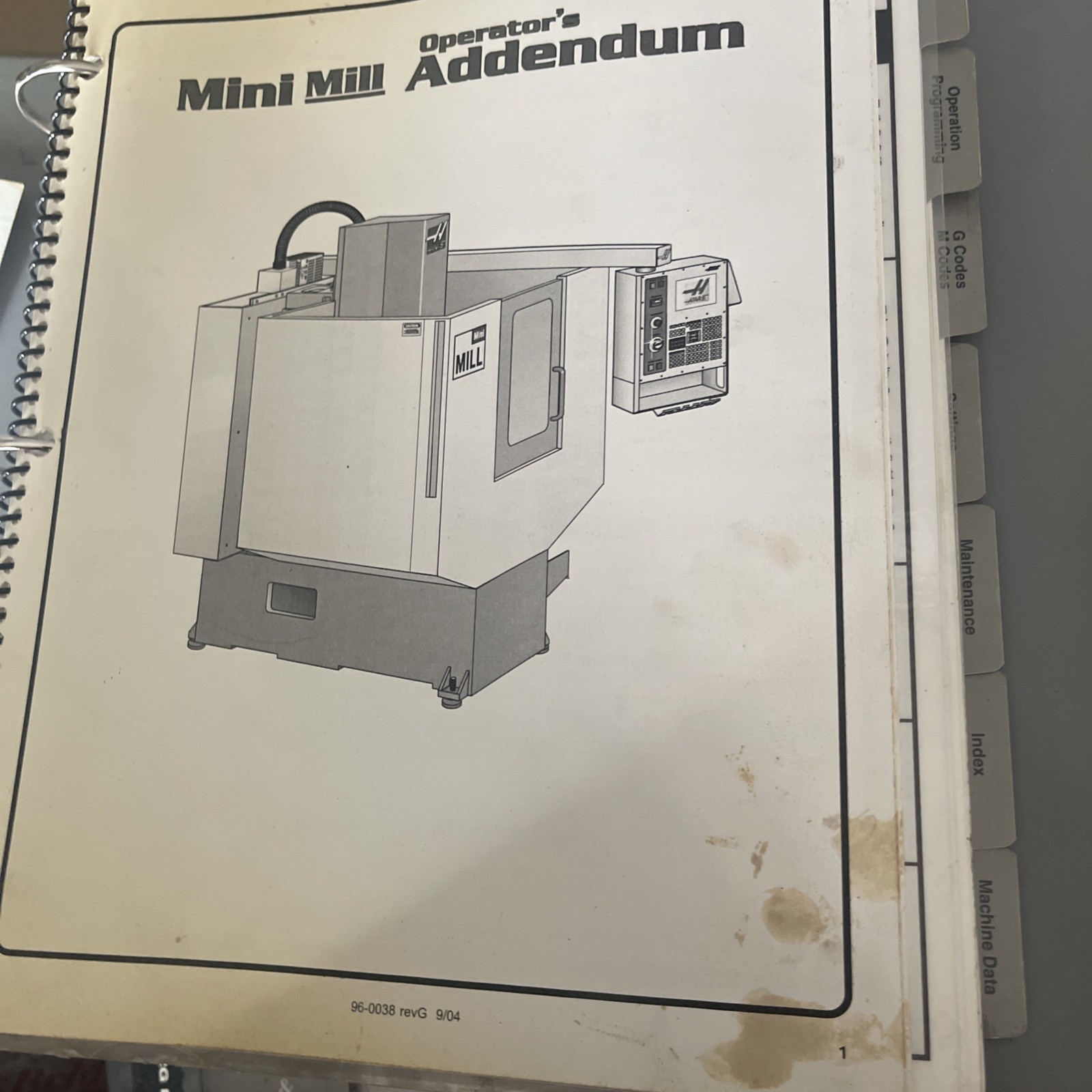 Haas Automatic, Inc. Mini Mill Operator’s Manual ADDENDUM