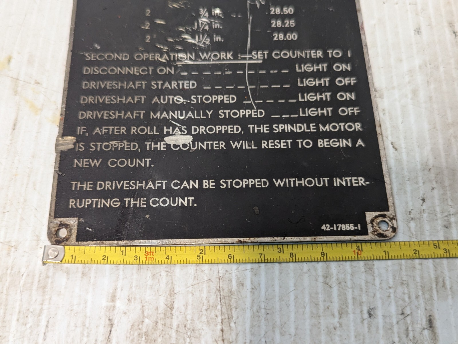 Lot of 6 Vintage Metalworking Machine Operation Signage