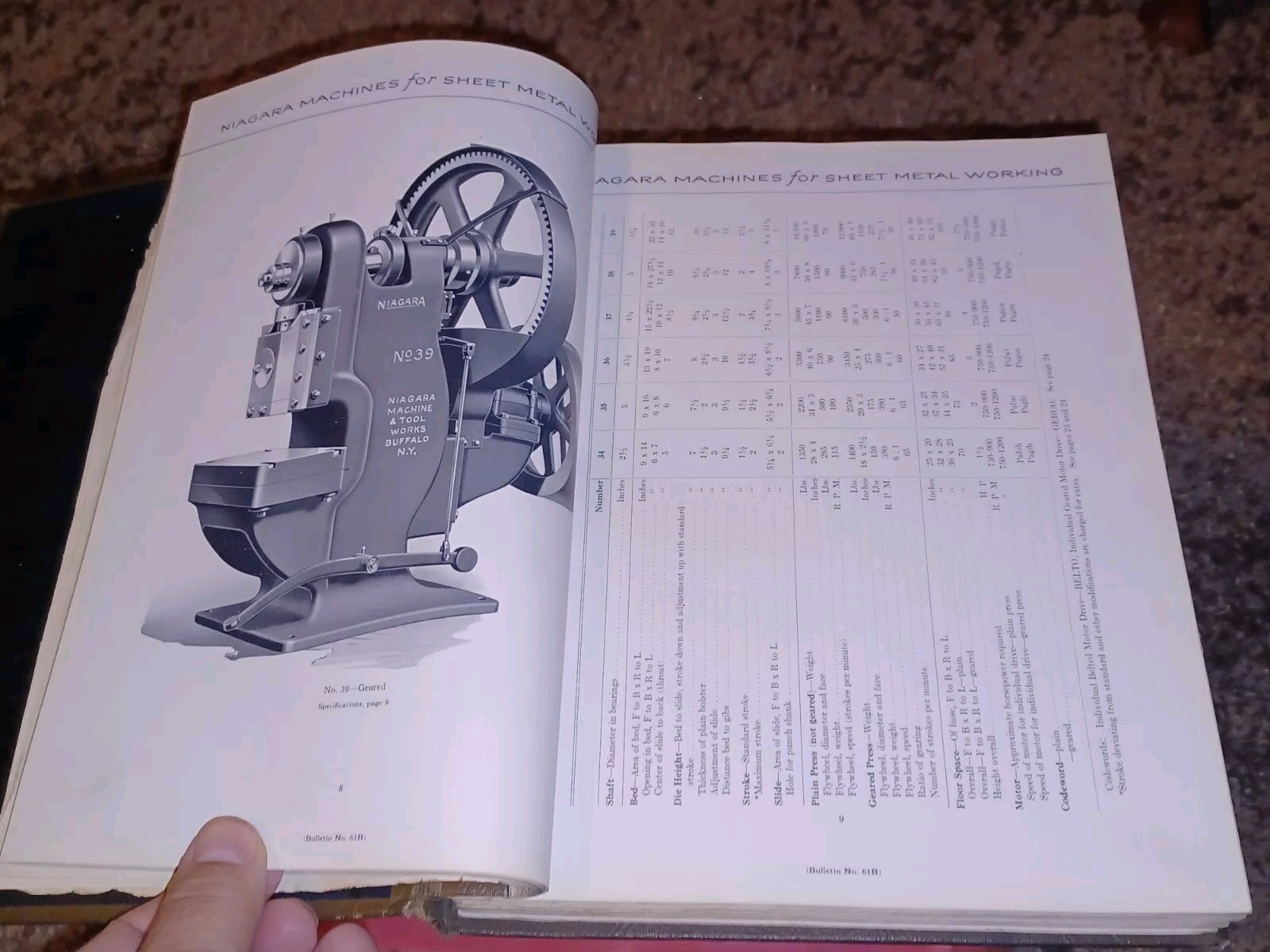 Niagara Machine & Tool Works Sales Catalog book PRESSES PUNCHES SHEARS Machinist