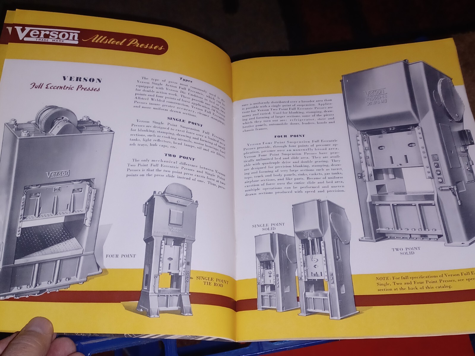 Verson allsteel Presses Company Forming Dies Brakes Punching Attachments CATALOG