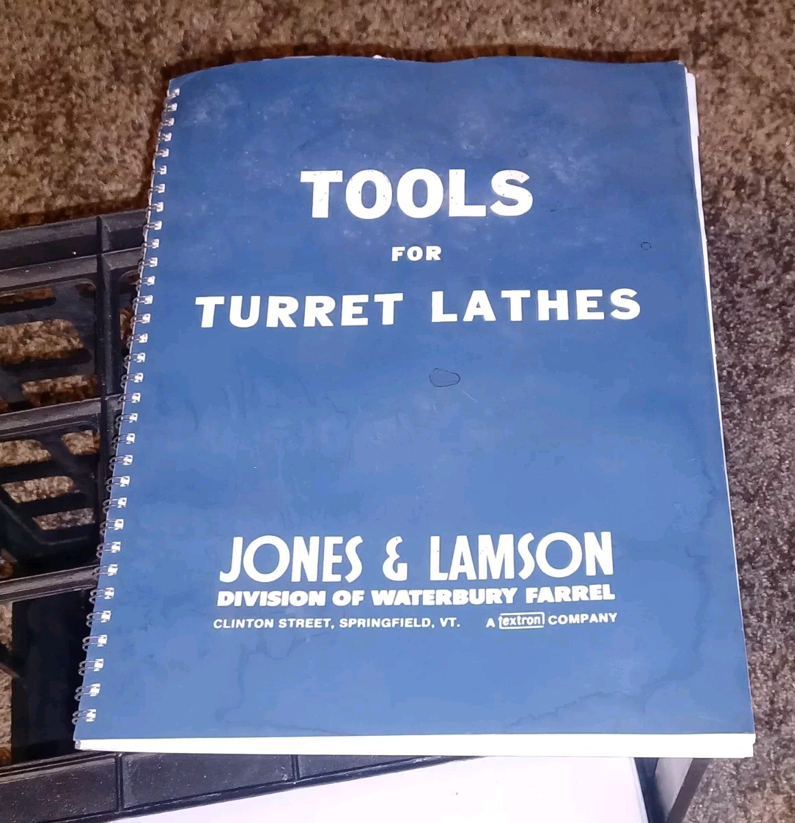 TOOLS FOR TURRET LATHES CATALOG 6519 Jones & Lamson Machine Co WATERBURY FARREL