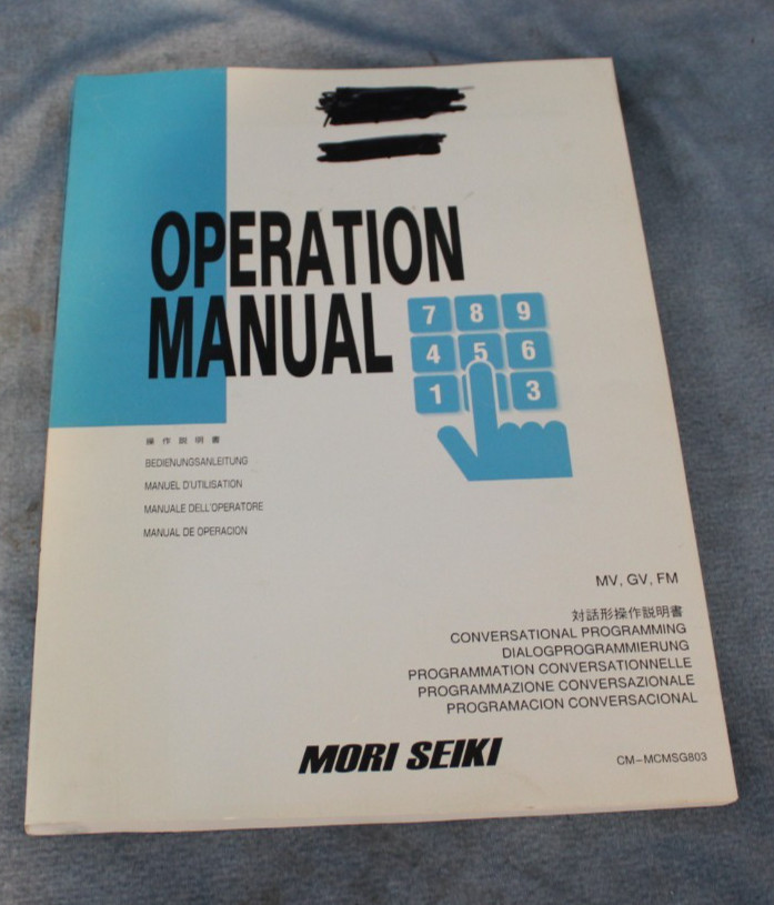Mori Seiki MV, GV, FM Operation Manual