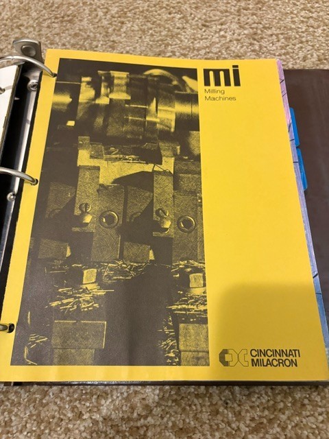 Vintage Cincinnati Milling Milacron Machine Company Salesman Binder Catalog