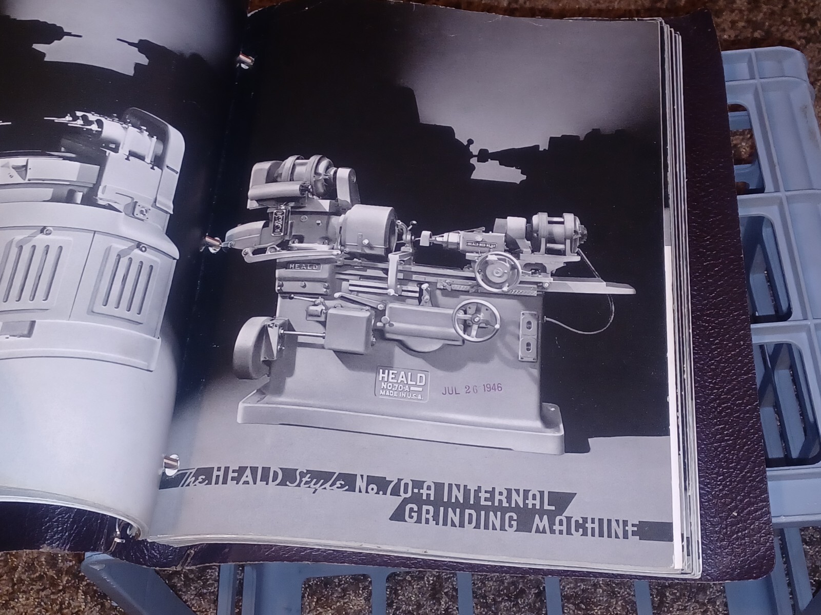 1946 HEALD COMPANY Precision GRINDING MACHINES Sales CATALOG LOT BINDER BOOK