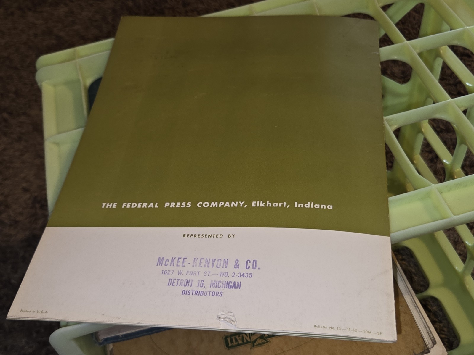 FEDERAL PRESS COMPANY Open Back INCLINABLE PRESSES SALES CATALOG BOOK Machinist