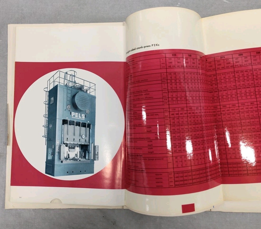 Richter Presses Pels Advertising Brochure Industrial Metal Working Machinery Vtg