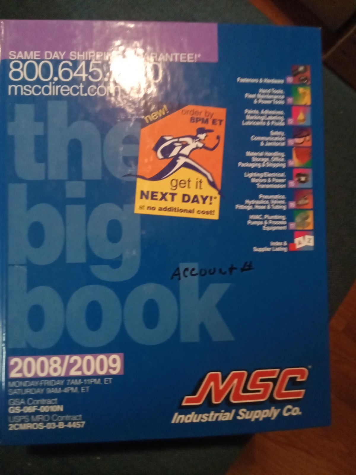 2008/2009 MSC Industrial Supply Catalogs, Maintenance And Repair , Metalworking