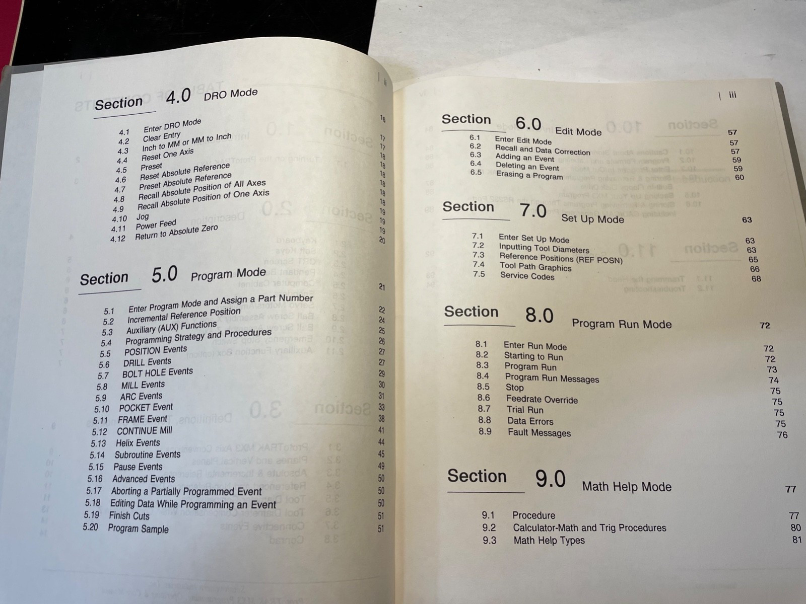 Prototrak Programming, Operating & Care Manual MX3 SWI VER 092193