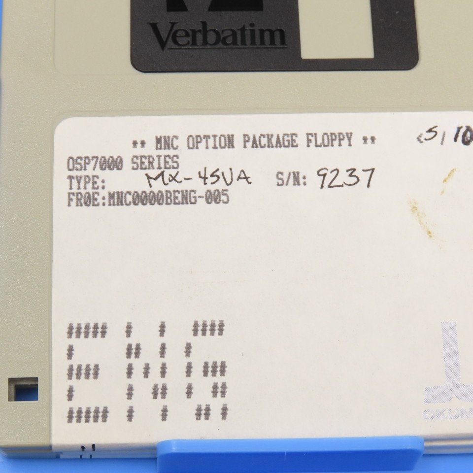 Okuma MX-45VA OSP700M Programming Software 10 Diskette Library