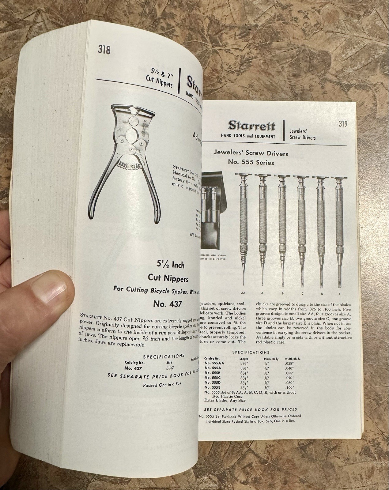 1957 Starrett Tools Catalog No. 27 Second Edition 462 Pages