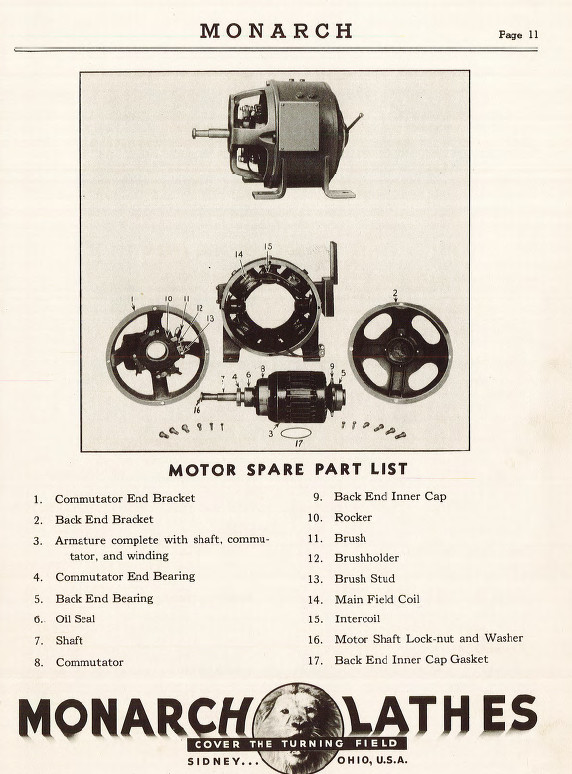 Monarch 10″ EE Lathe 1940’s Operator and Parts Manual