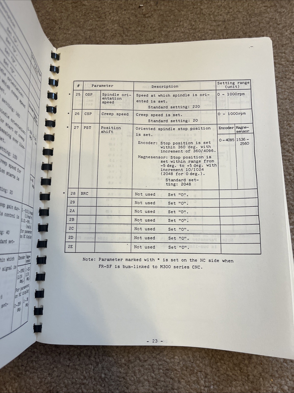 Mitsubishi AC Spindle Drive FREQROL-SF Adjustment Procedure Manual