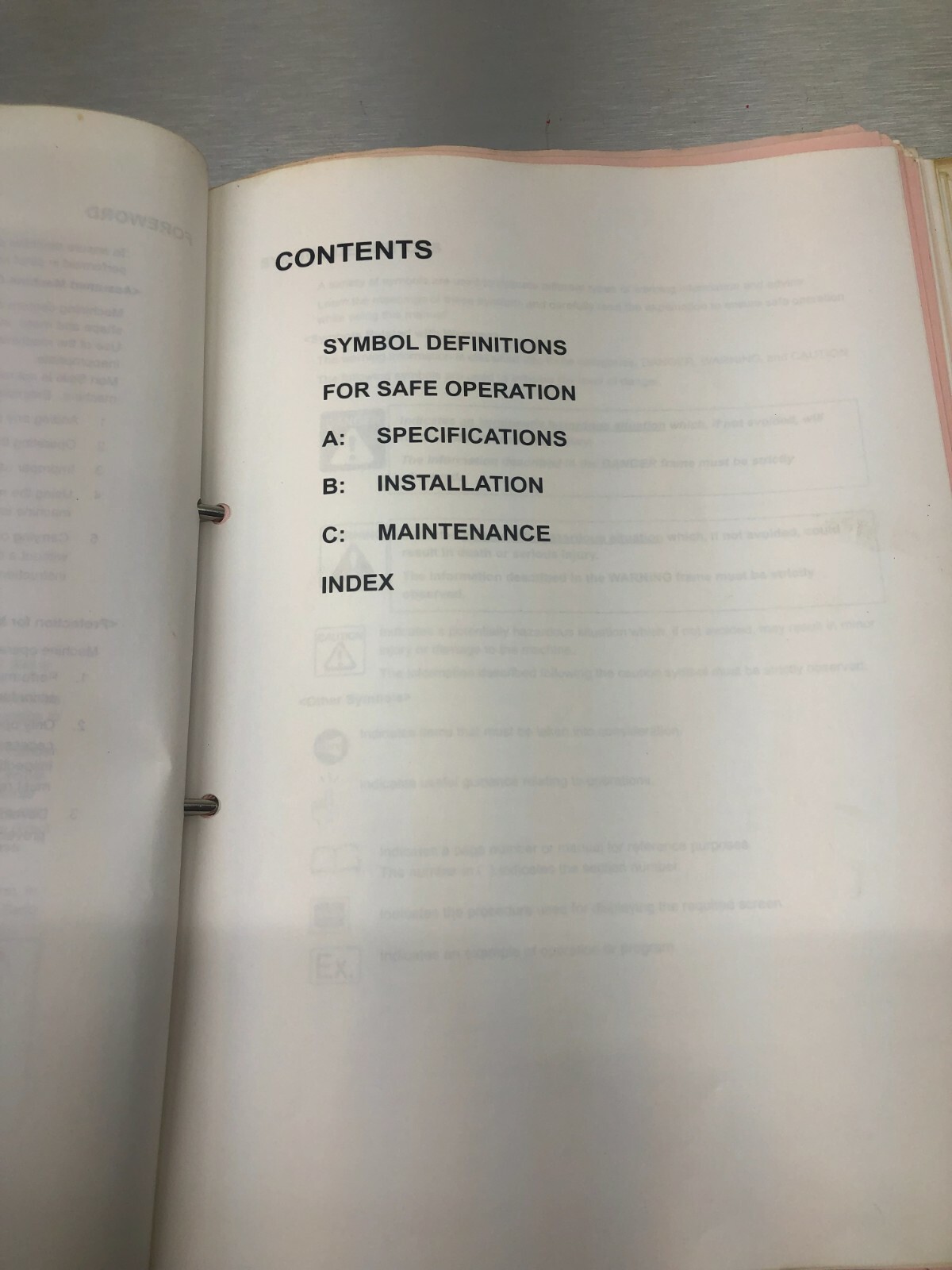 Mori Seiki Maintenance Manual – MMD-CENV4000-A0E