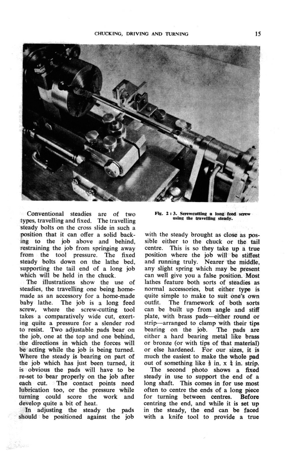 Using The Small Lathe Instruction Manual #1283