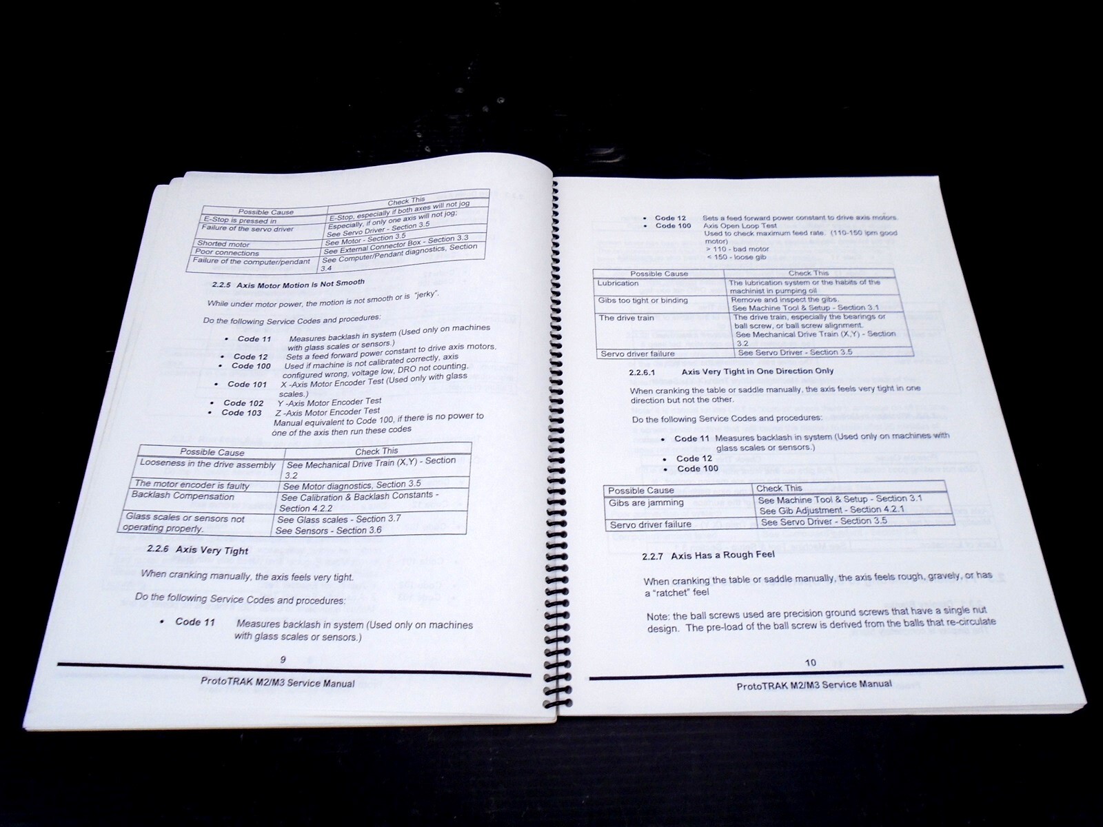SOUTHWESTERN INDUSTRIES INC. – ProtoTRAK M2/3 SERVICE MANUAL – P/N 20301 – 1999