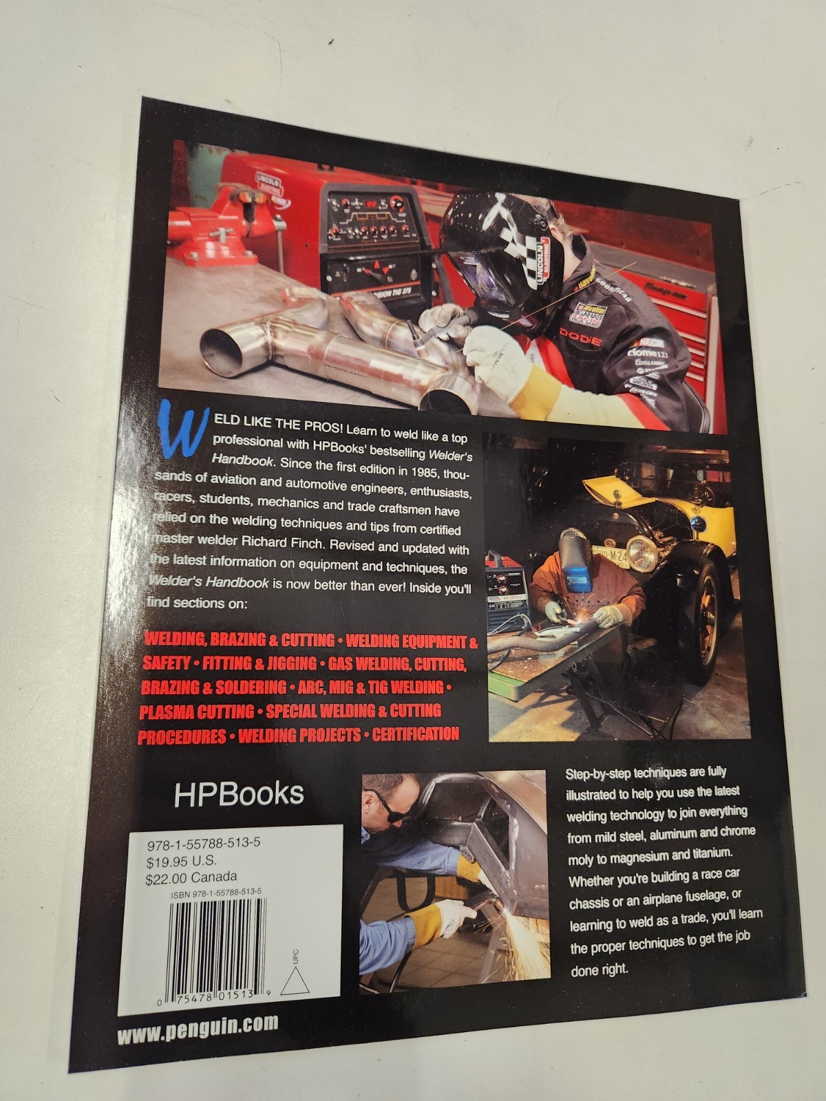 Hp Books Welders Handbook REVISED UPDATED Plasma Cutting Oxyacetylene ARC MIG