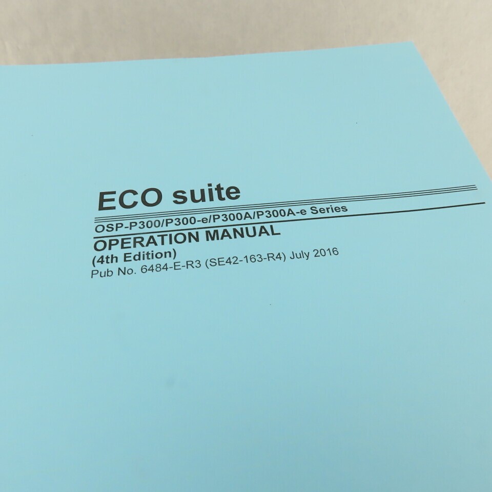 Okuma Genos L Series L3000-e Entire Maintenance Operations Catalog Manual Bundle