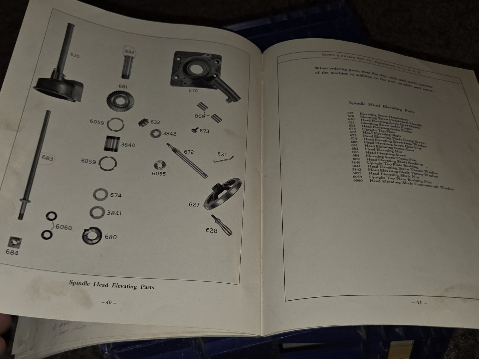 Brown & sharpe Repair Parts No.2 & 2B Surface Grinding Machine Tool MACHINIST!!